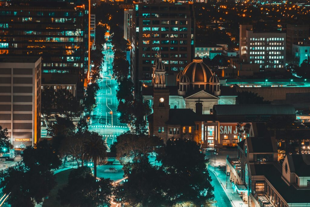 San Jose at night