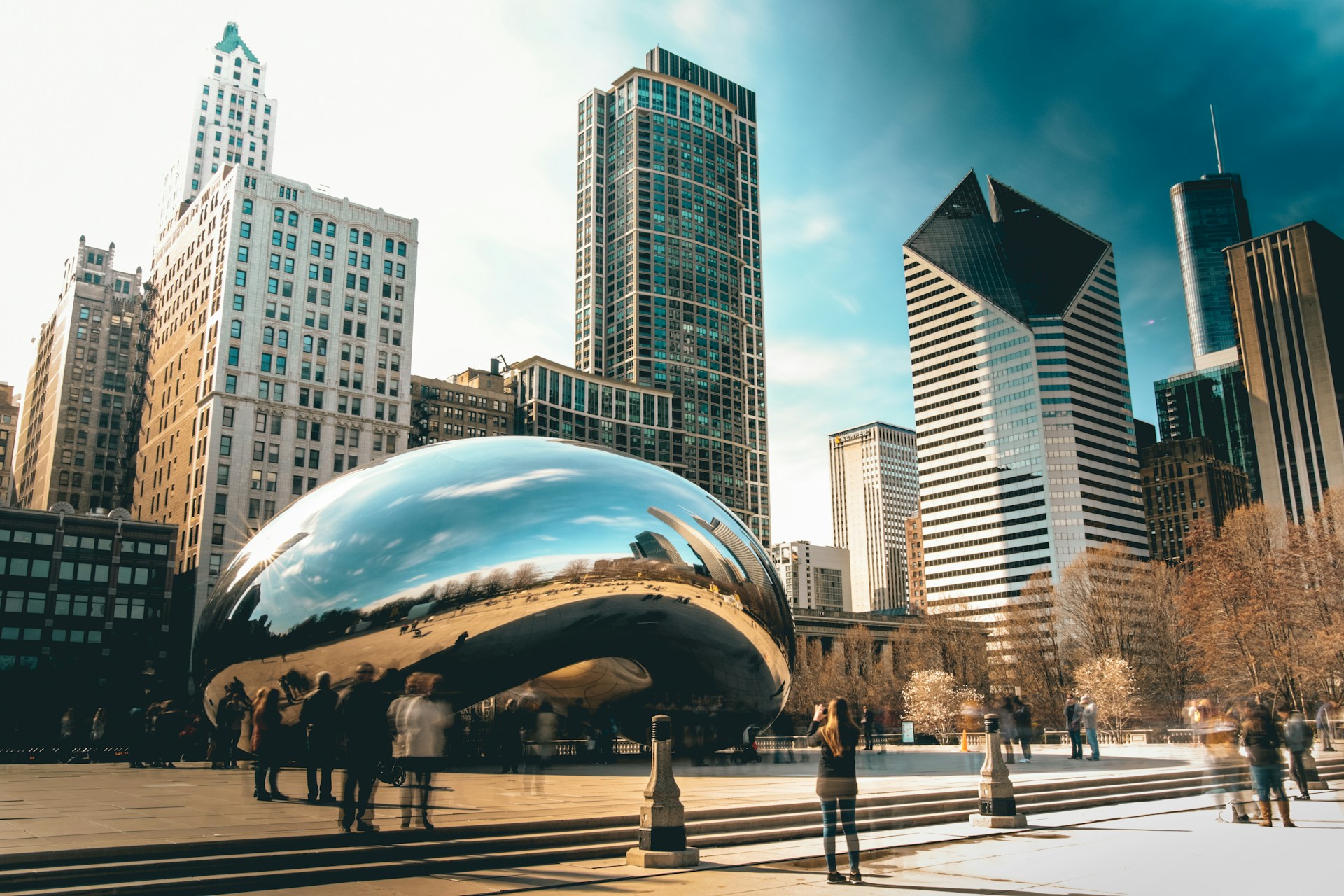 A plaza in Chicago