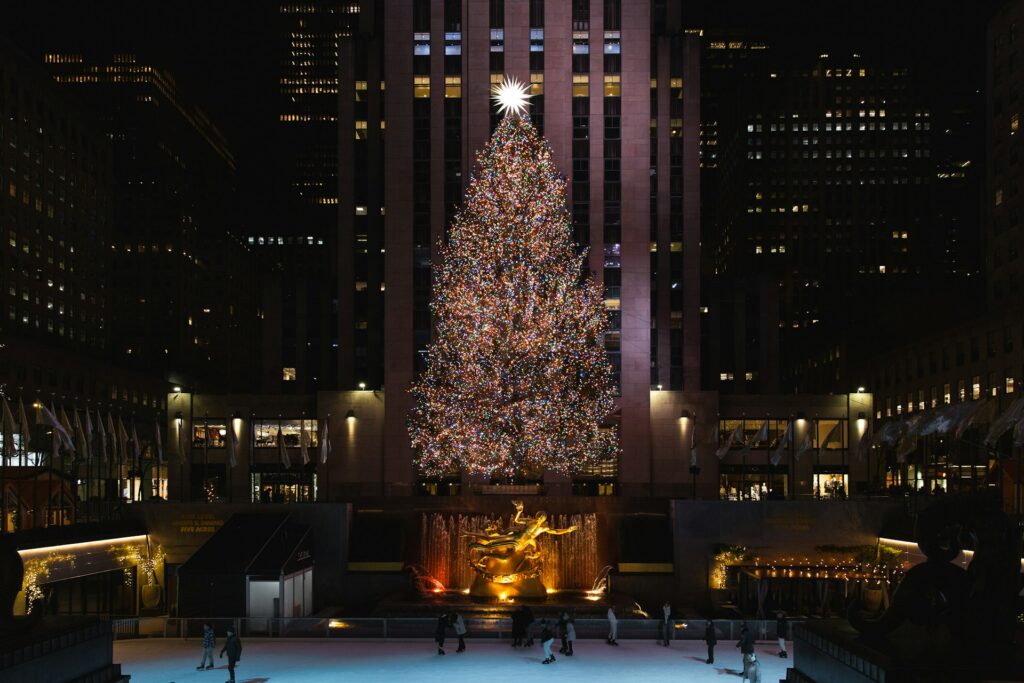 The Rockefeller Christmas Tree in New York