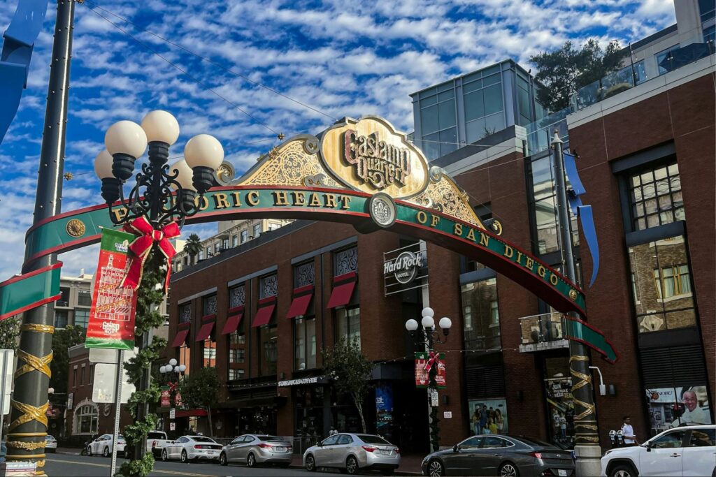 Christmas decorations in San Diego
