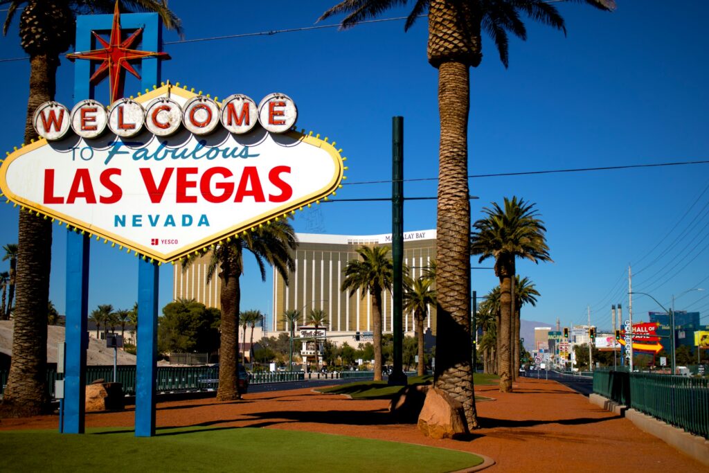 The Las Vegas sign