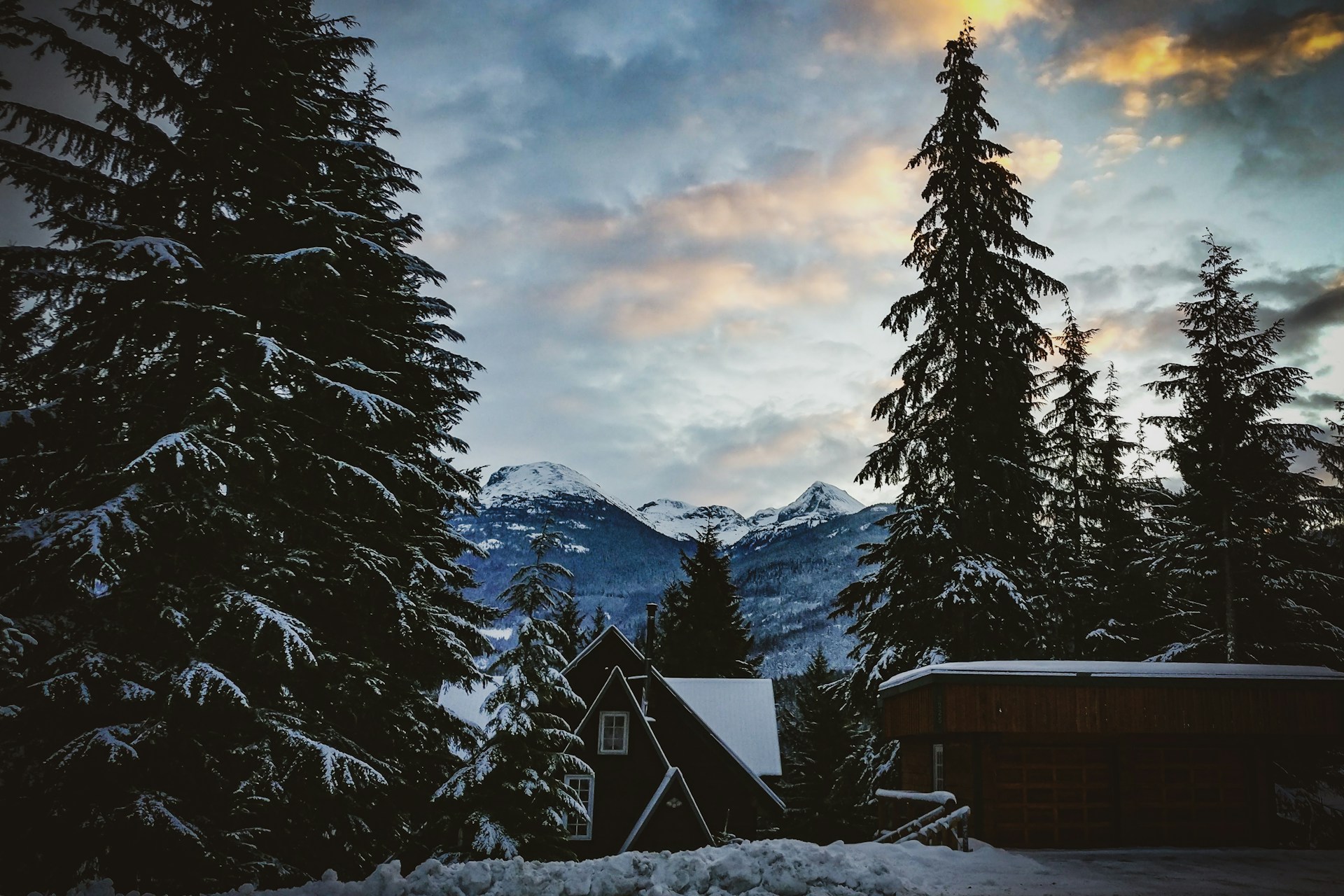 A log cabin in Whistler, BC Canada